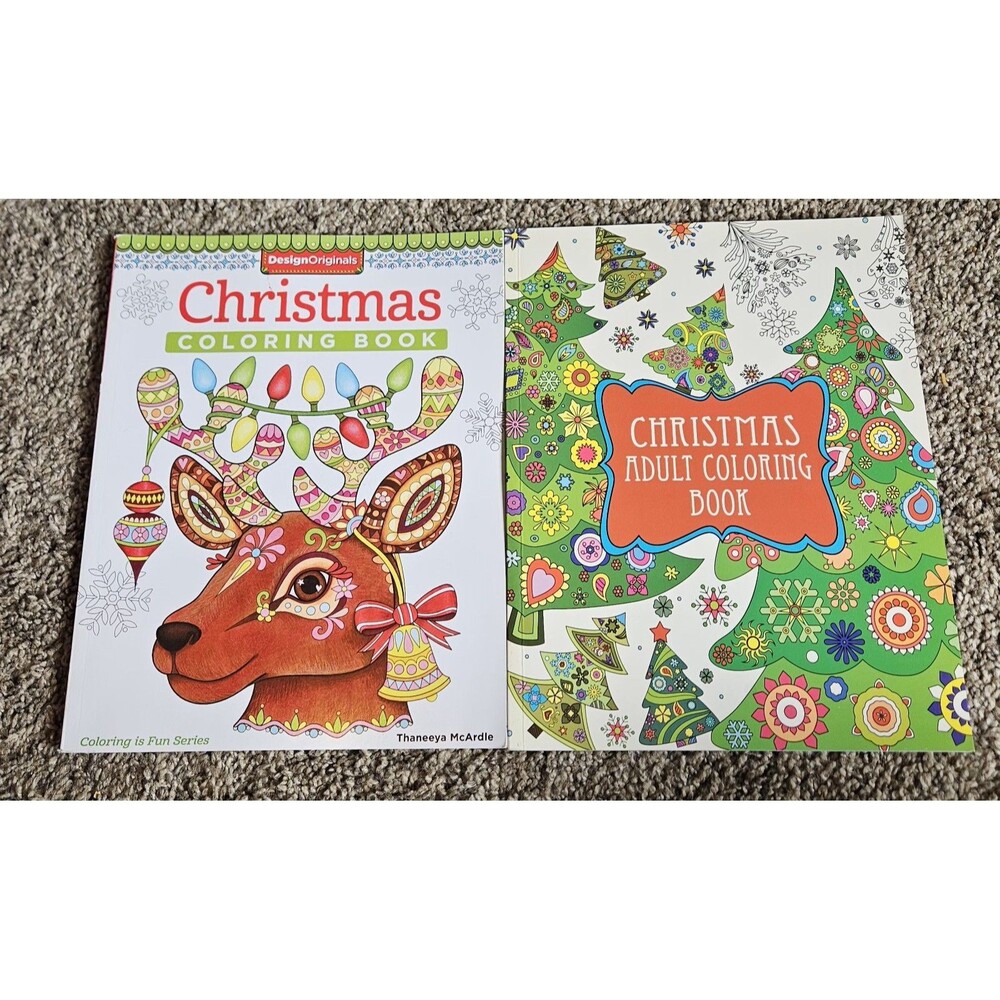 christmas coloring books for adults